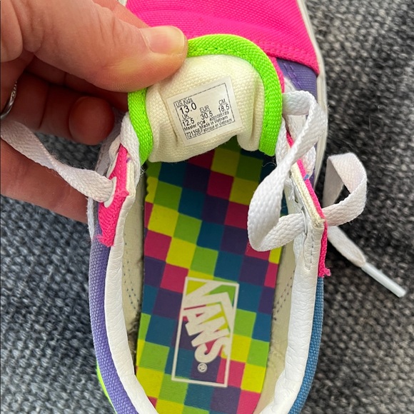 Vans Kids Multicolor Sneakers, size 13 - Picture 5 of 5